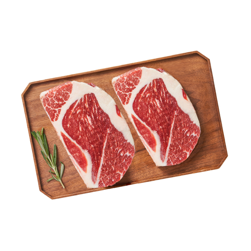 赞正原切牛排安格斯未腌制保乐肩180g6