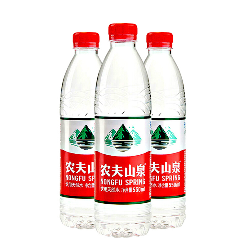 农夫山泉 天然水 550ml*24 箱装 饮用水