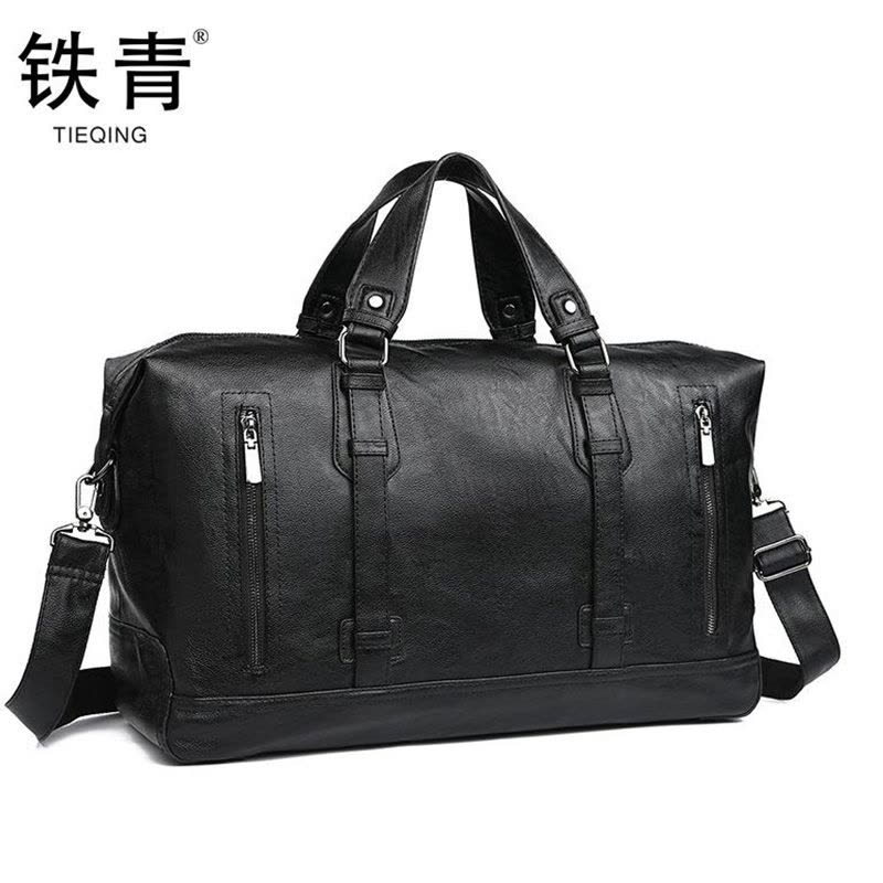 铁青手提包大容量出差旅游包商务短途行李包休闲斜挎健身包R4 个图片