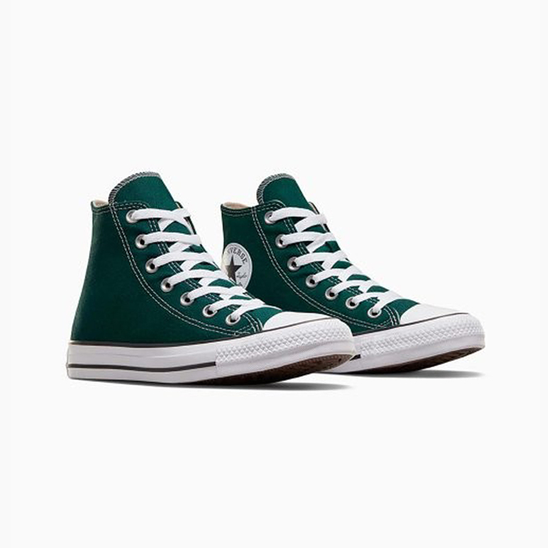 converse匡威纯色经典百搭时尚绿色休闲高帮帆布鞋男女款a04544c