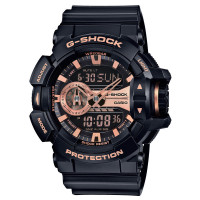 卡西欧(CASIO)手表 G-SHOCK系列 日韩品牌男士GA旋转表冠防水运动石英表男GA-400GB-1A4