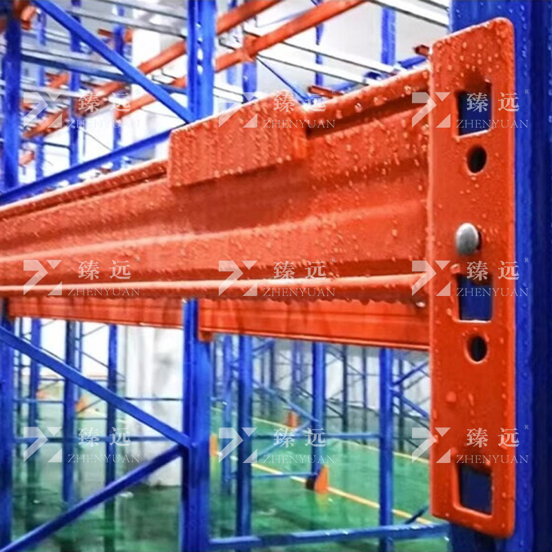 臻远 ZY4121448 重型货架仓储高位货架单层称重2000kg 蓝橘色主架2层