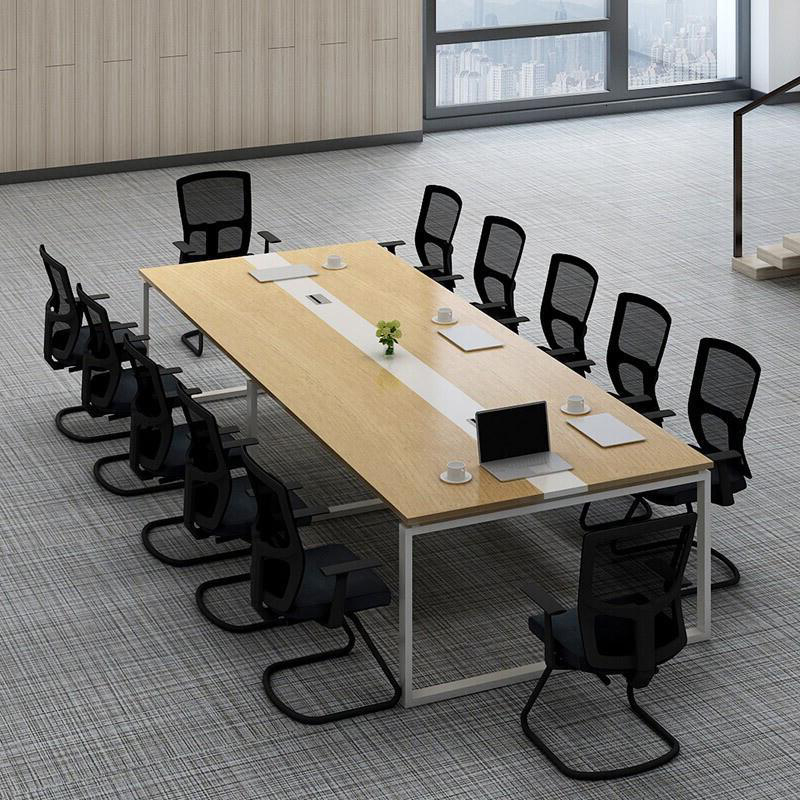 北京德诚和会议桌商务办公家具会议桌椅组合长条桌子培训桌盛世胡桃色