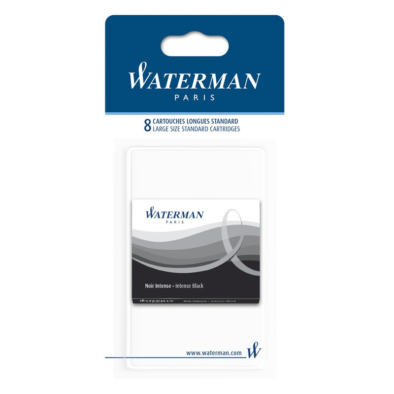 威迪文(WATERMAN)配件系列 钢笔墨水芯黑色