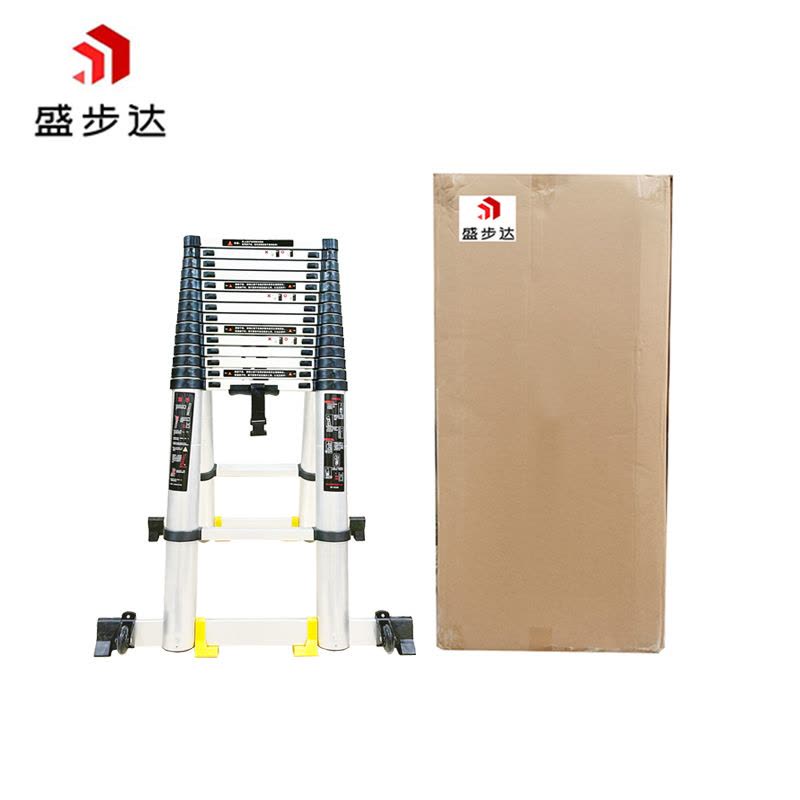 盛步达铝合金竹节人字梯伸缩梯子5米 s-d5s(个)图片