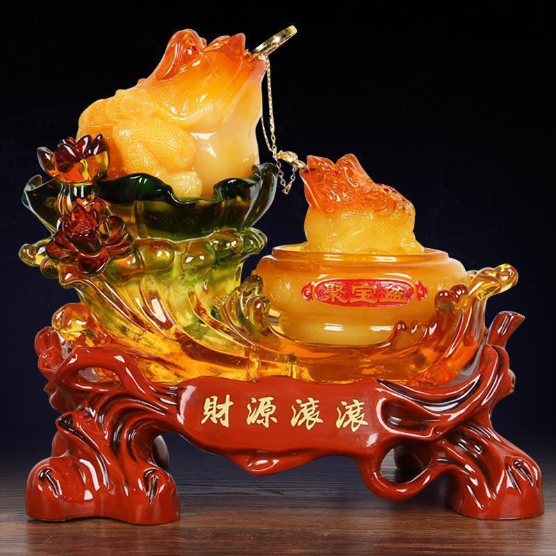 美帮汇金蟾摆件财源滚滚摆设开业礼品家居客厅办公室摆设视频