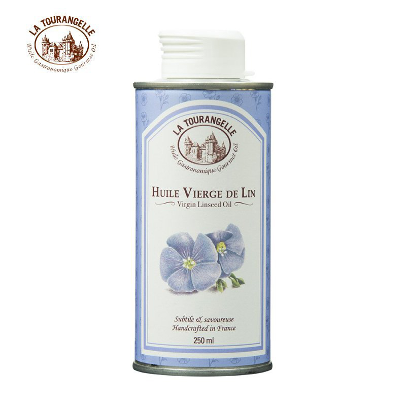 拉杜蓝乔(La Tourangelle) 食用油 初榨亚麻籽油250ml 法国原罐进口 宝宝长辈亚麻酸 营养好辅食