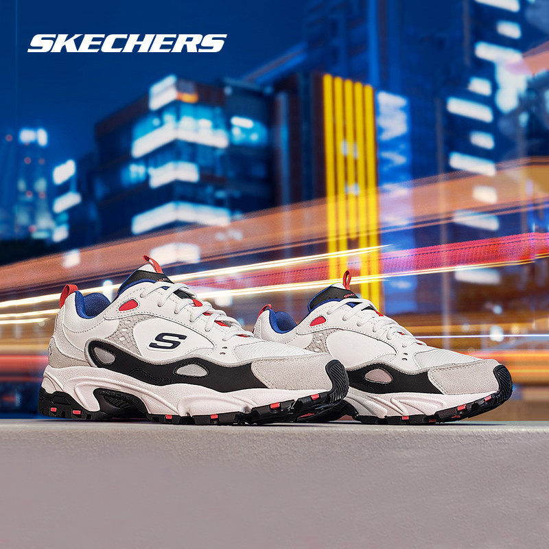 skechers斯凯奇男女秋季新品威神v明星同款情侣鞋老爹鞋88888383视频