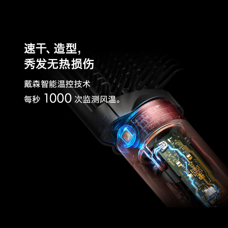 戴森(DYSON)HS09多功能造型吹风机 co-anda 2x 吹干、拉直、卷发,三合一 HS09高清大图