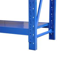 臻远 ZY-GJ-38 仓储货架仓库超市置物家用层架收纳架子 重型1500*500*2000四层主架 蓝色