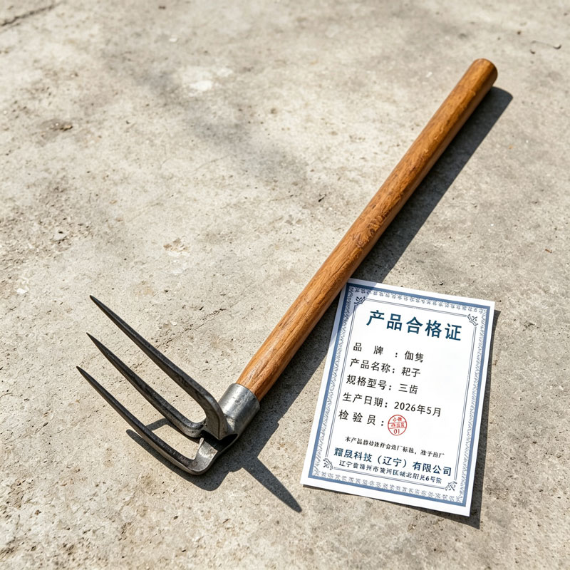 伽隽 耙子 三齿 把高清大图
