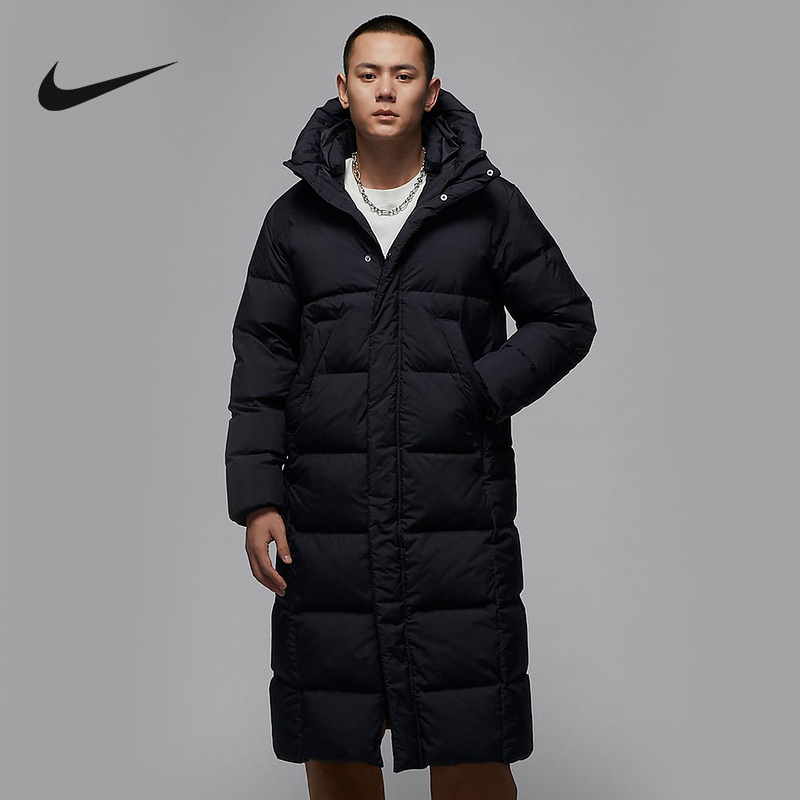 nike耐克jordan flight男子长款保暖羽绒服冬新款外套fv7270-010