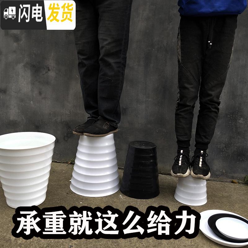 三维工匠超特大号螺纹型花盆盆景果树大型植物落地高筒加厚仿陶瓷塑料花盆 有孔白色螺纹送加厚托盘 小花盆容器高清大图