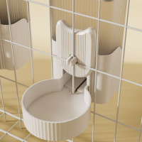 猫咪喂食器挂式自动饮水机宠物笼子悬挂狗狗喝水器喂水不湿嘴水壶苏宁宜品推荐-粉色