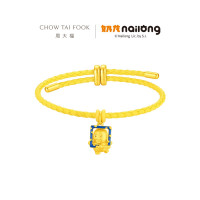 周大福奶龙系列 咔嚓龙足金黄金吊坠转运珠配绳送生日礼物EOR1423