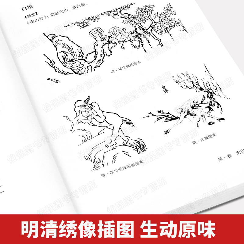 山海经6册正版全集无删减原著足本全套6册全注全译白话文文白对照三海经画册全解图文版图解中国古代地理志怪密码书籍书排行榜