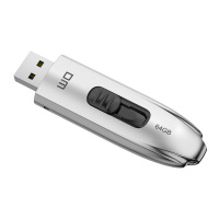 DM 64GB USB3.1 固态U盘 FS220疾风 读速300MB/s 写100MB/s 可伸缩推拉电脑车载高速u盘