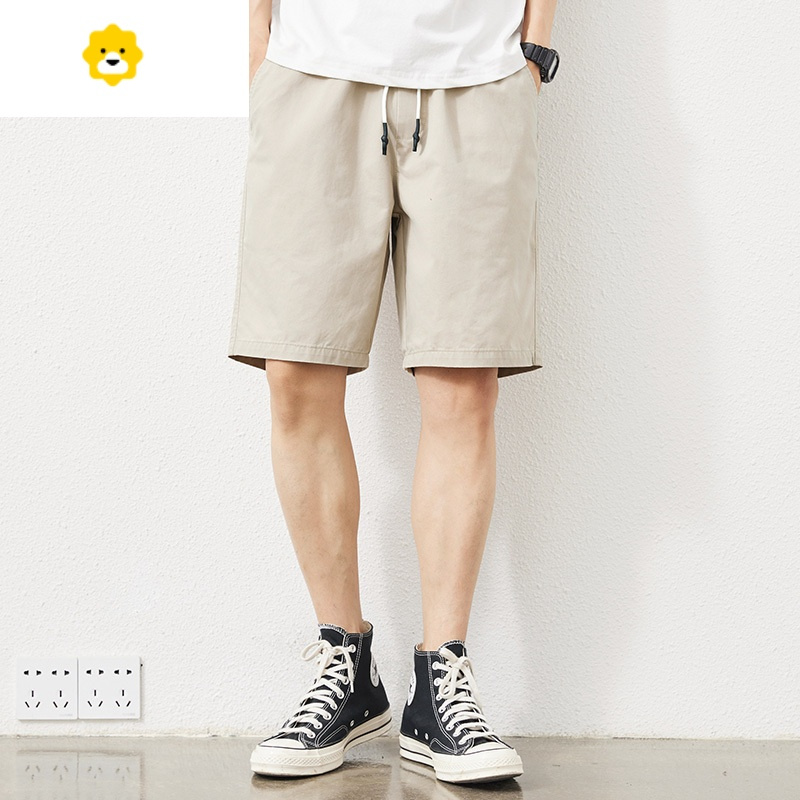 fishbasket汉斯卡休闲短裤男季外穿工装五分裤男士宽松直筒运动中裤男