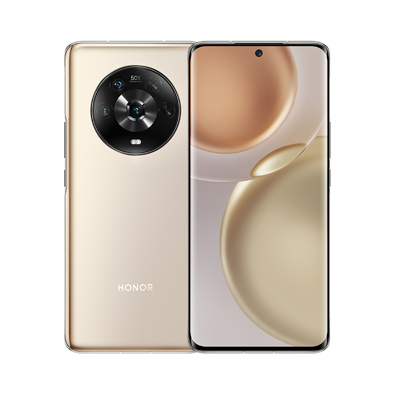 荣耀Magic4 12GB+256GB 流金 十亿色双曲屏幕 120Hz智能高刷 5000W超广角摄影 潜望式长焦镜头 骁龙8移动平台 66W超级快充 5G手机