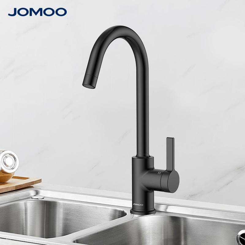 九牧(JOMOO)厨房水龙头健康水槽冷热龙头可旋转洗菜盆龙头33080-506/DB-Z高清大图