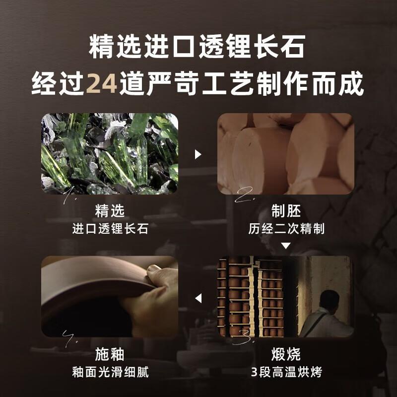 小熊(Bear)砂锅煲仔饭炖锅家用燃气灶陶瓷锅耐高温沙锅汤熬药煎药瓦煲CP-G0054-S01[适合1~2人]1.6L高清大图
