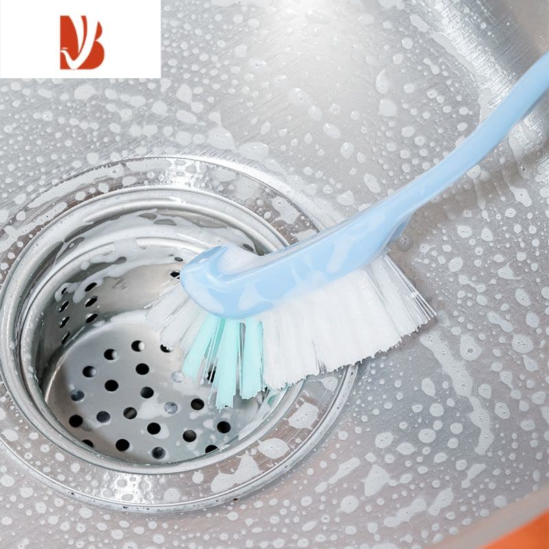 三维工匠KM..日式厨房水槽缝隙清洁刷可伸缩杯刷无死角洗碗水池直角刷图片