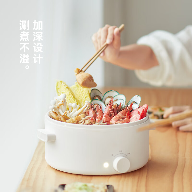 olayks立时OLK-01-13电火锅(带蒸笼)3L高清大图