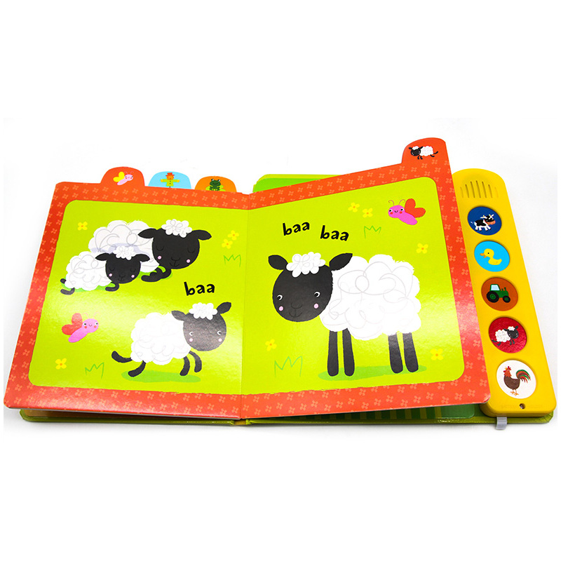 usborne发声书 音乐 [正版]宝宝的首本发声书 农场 英文原版绘本 Baby’s Very First Noisy