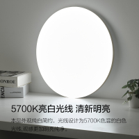 欧普照明Ra90显色阳台灯卧室灯一体快装IP40防虫无蓝光吸顶灯灯具