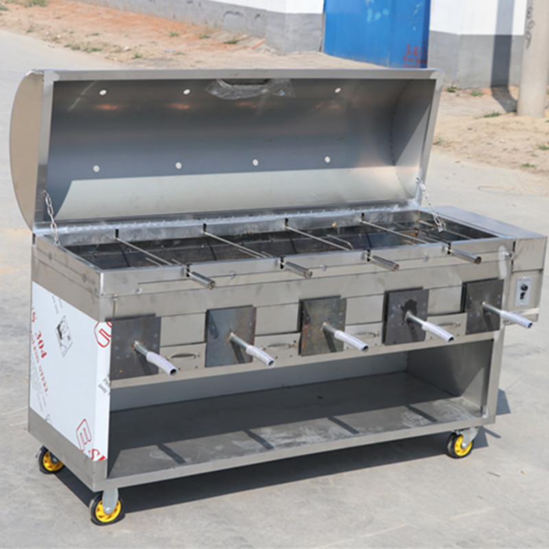 商用全自动旋转烤全羊炉子架子烤羊腿羊排猪鸡兔子烧烤箱燃气时光旧巷