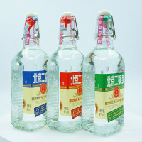 北京二锅头酒业出品 永丰北京二锅头 42度 出口小方瓶 三色混装500ML*6瓶