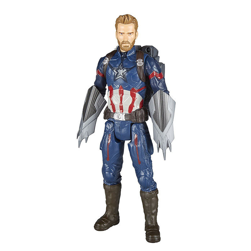 [苏宁自营]孩之宝(Hasbro)复仇者联盟电影系列美国队长电能英雄人物公仔E0607动漫周边动漫玩具儿童礼物