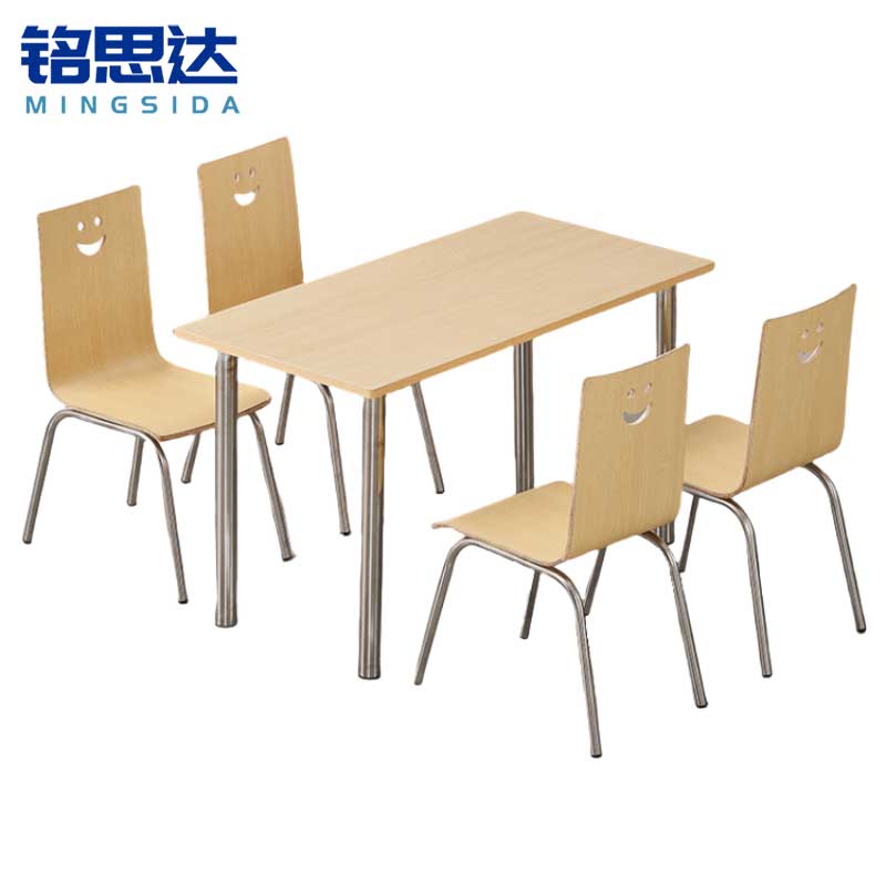 铭思达食堂餐桌四人位套高清大图