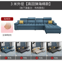 可折叠沙发床两用客厅小户型变床睡觉抽拉双人布艺贵妃多功能沙发