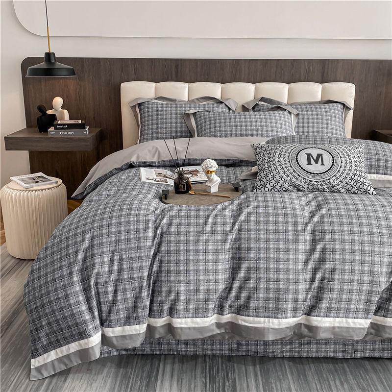 伊伊爱 TJ0WL02201536 /200*230cm 数码绣100支四件套 (计价单位:套) 伯尼-灰