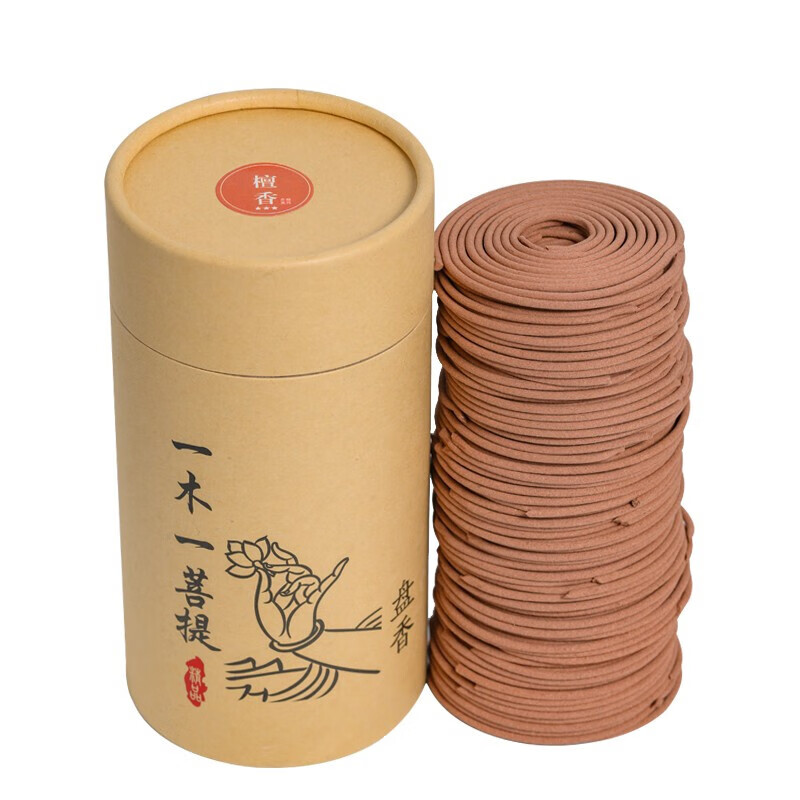 金诗洛 天然盘香卫生间去除异味厕所除臭120盘檀香除味 檀香120单盘+香炉+防火棉 K505高清大图