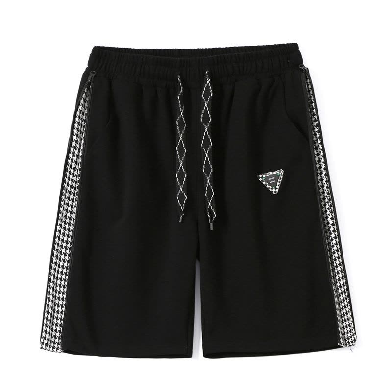 真维斯短裤男夏季抽绳侧开拉链休闲百搭宽松潮流帅气五分裤子男图片