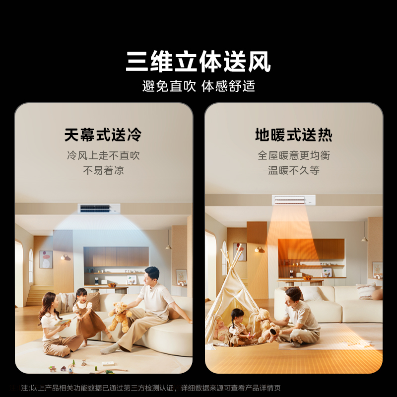 美的中央空调1.5匹 酷省电超一级能效风管机一拖一 纯铜管空调[APF4.90]KFR-36T2W/B3-KS(1)高清大图