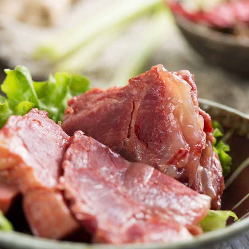 月盛斋红烧牛腱子200g 北京特产 真空酱卤味熟食牛肉 清真即食 中华老字号