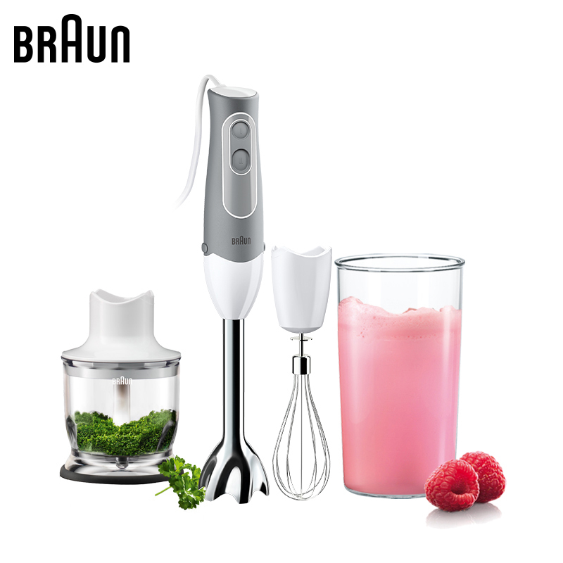 博朗(Braun)多功能料理棒 MQ525 原装进口 强劲马达 充分搅打 全自动手持式搅拌机 辅食机