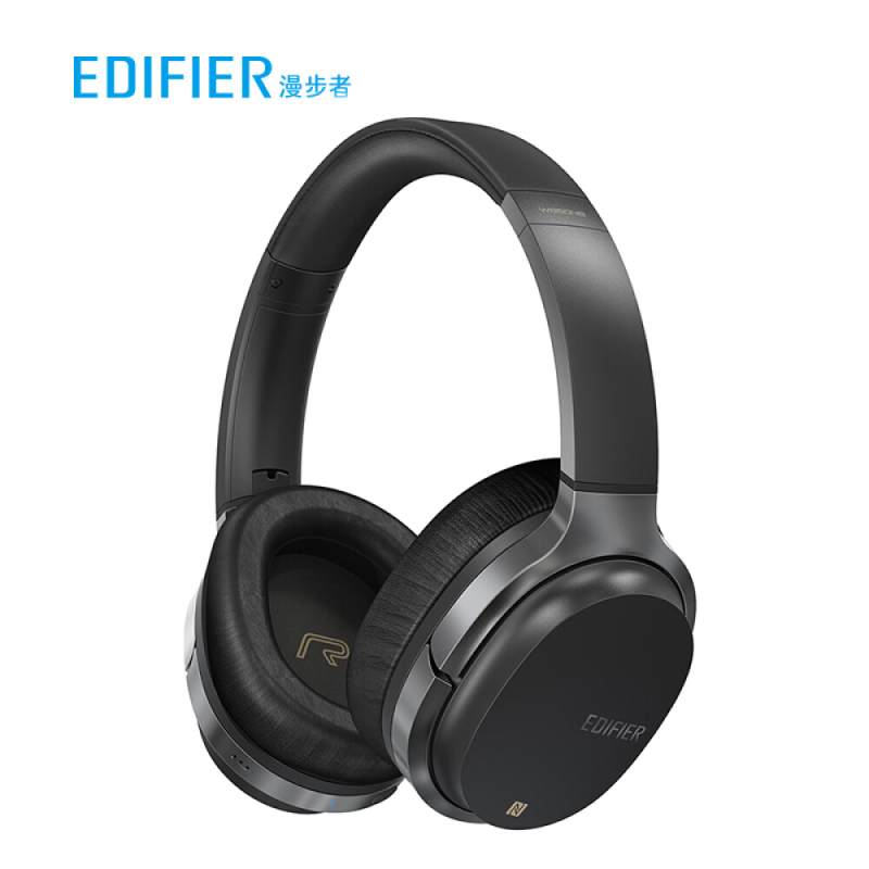 漫步者(EDIFIER)W860NB复合式主动降噪头戴蓝牙耳机/手机耳机 黑色