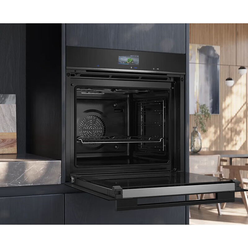 西门子HB776G3B1W 嵌入式电烤箱原装进口71L带探针iq700 真空低温蒸蒸饭柜高清大图