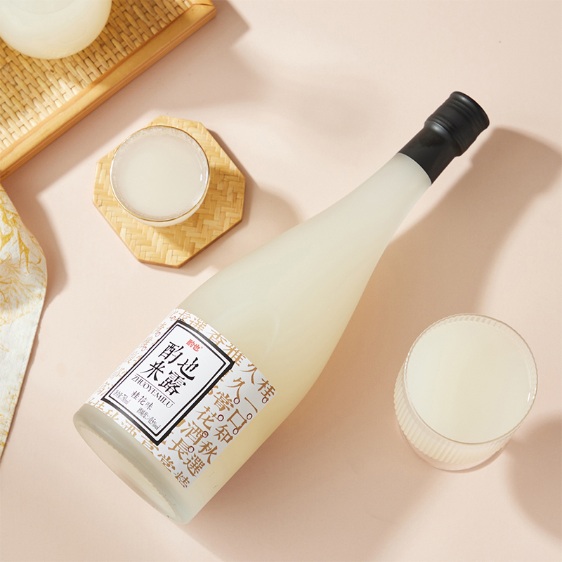 酌也严选米酒米露桂花米露甜米酿果酒女士低度微醺糯米酒酌也桂花米露750ml*6