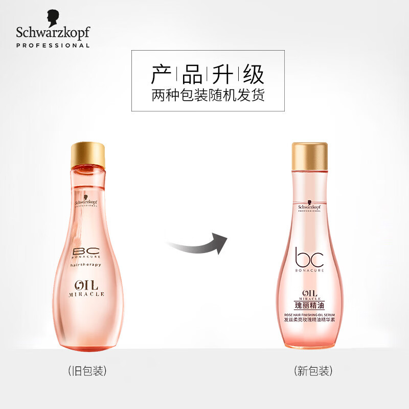 施华蔻专业发丝柔亮玫瑰精油100ml 舒缓免洗养护发柔顺水润泽留香滋养精护理高清大图