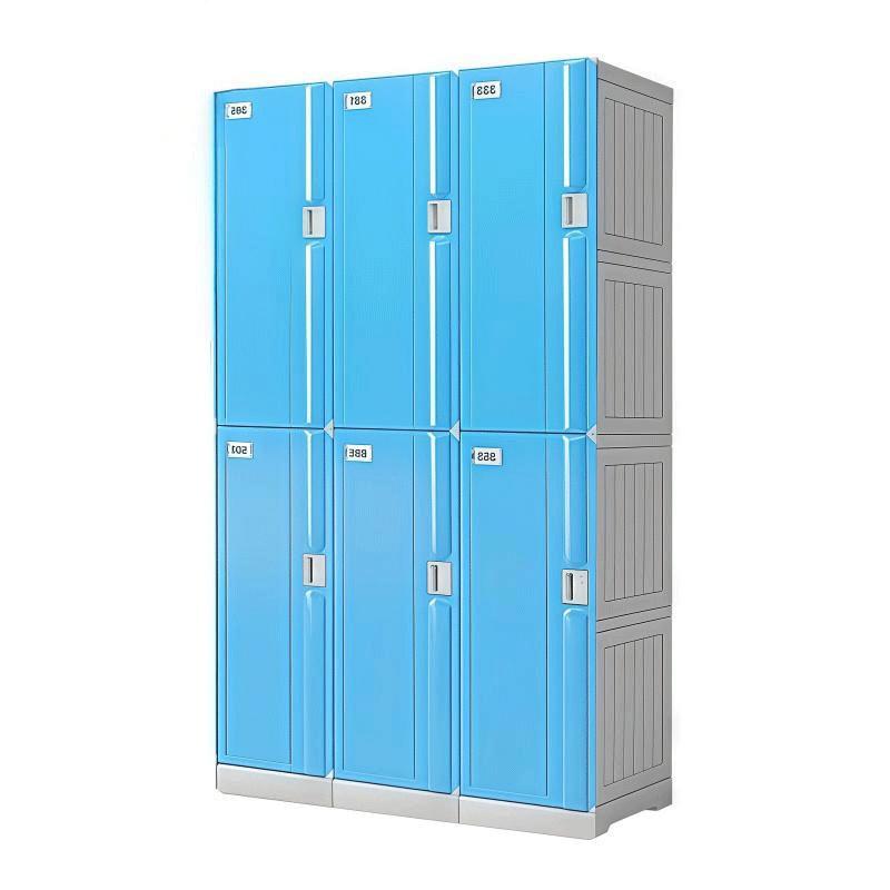 浴室更衣柜 浅蓝1146x500x1940mm高清大图