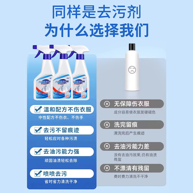 [补贴10%]衣物渗透剂生物酶清衣领净洗剂衣服油渍污渍清洁神器去油血渍去渍 1瓶装高清大图