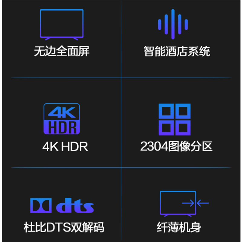 海信(Hisense) 65H55E 智能液晶平板电视 65英寸 超高清 4K家用商用电视图片