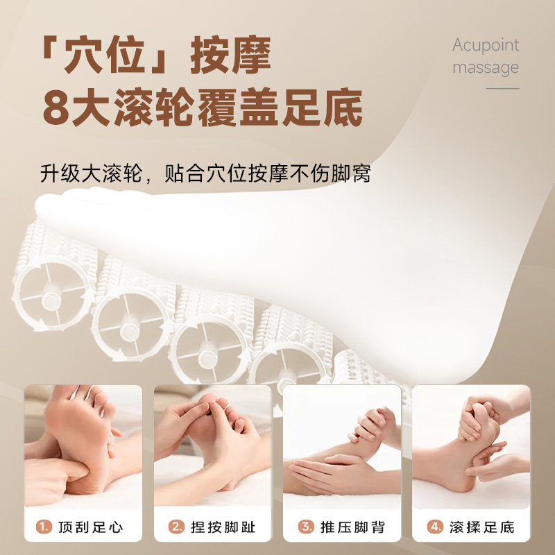春枝漫野智能按摩泡脚桶杀菌足浴盆自动加热按摩洗脚桶洗脚盆送父母送长辈生日礼物七夕情人节礼物CRH 320高清大图