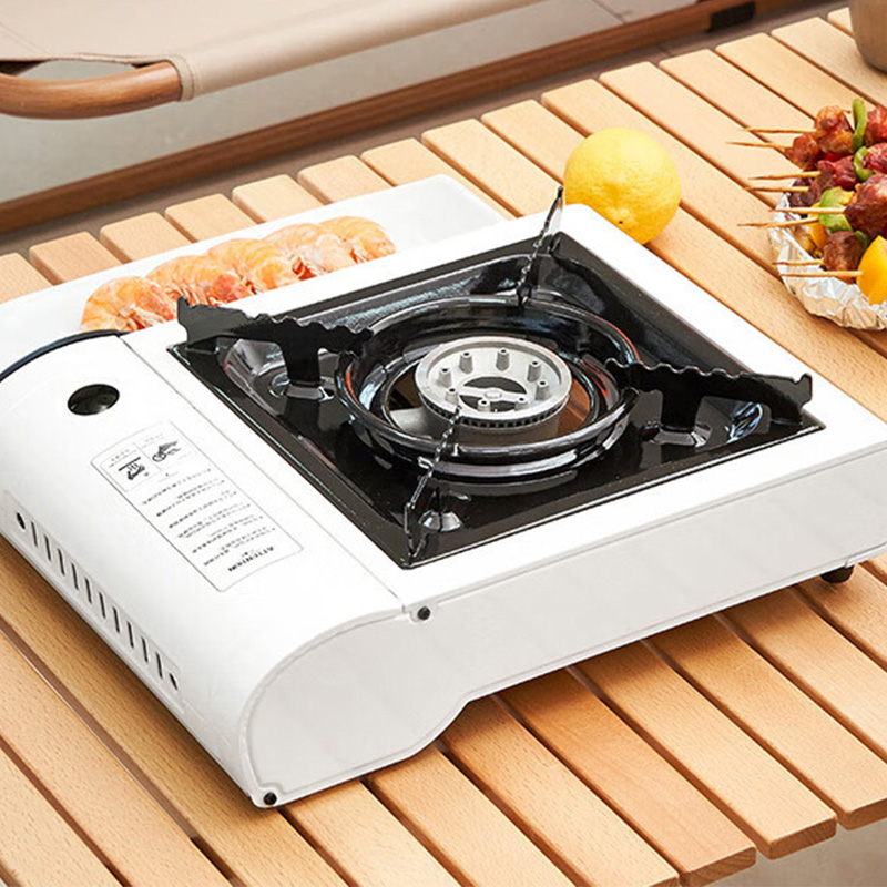 尚烤佳便携炉铝制炉头户外防风聚能省气雅白款SKJ-317高清大图