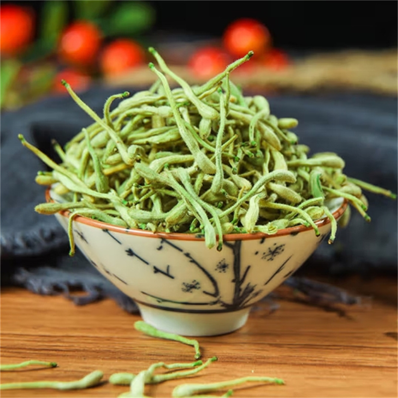 金银花250g封丘头茬金银花散装二花另售菊花胖大海高清大图